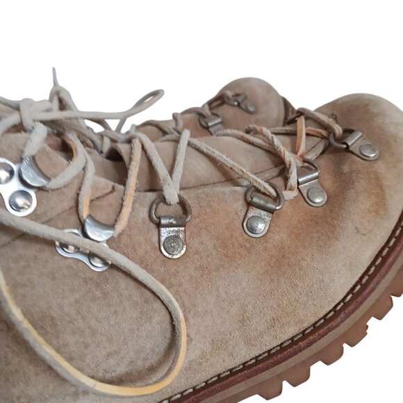 7.5 Womens Hiking Boots 80s Vintage Vibram Waffle Sole Mountaineering Wolverine - Picture 7 of 10